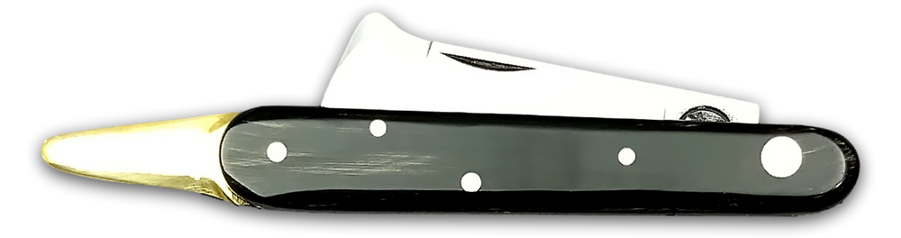 
                  
                    GRAFTING KNIFE 202C  SP OT - BÖHLER K720 CARBON STEEL BLADE- BUFFALO HORN HANDLE - FIXED BARK LIFTER
                  
                