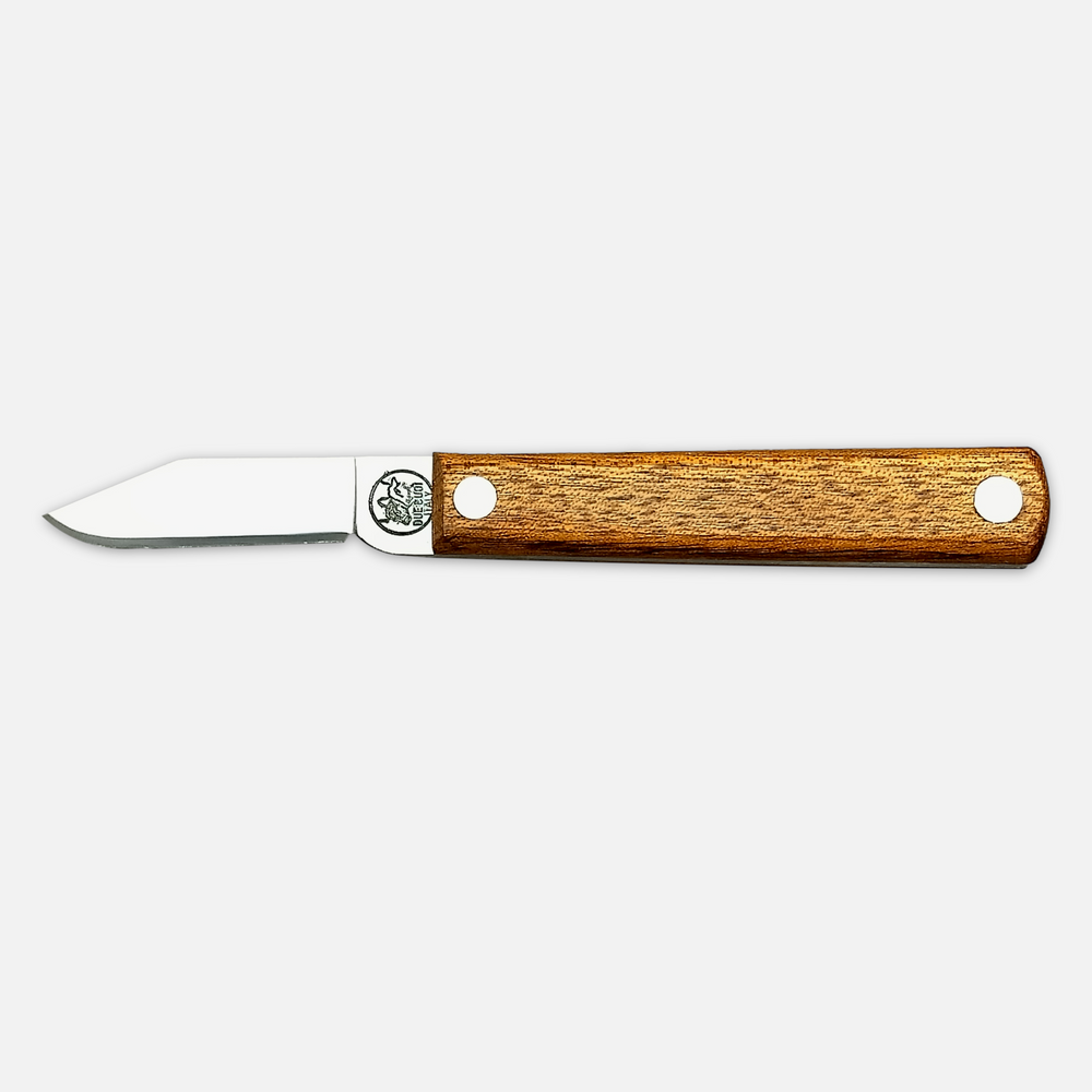 211L FX - FIXED Blade Grafting Knife with Wood Handle and Carbon Steel Blade