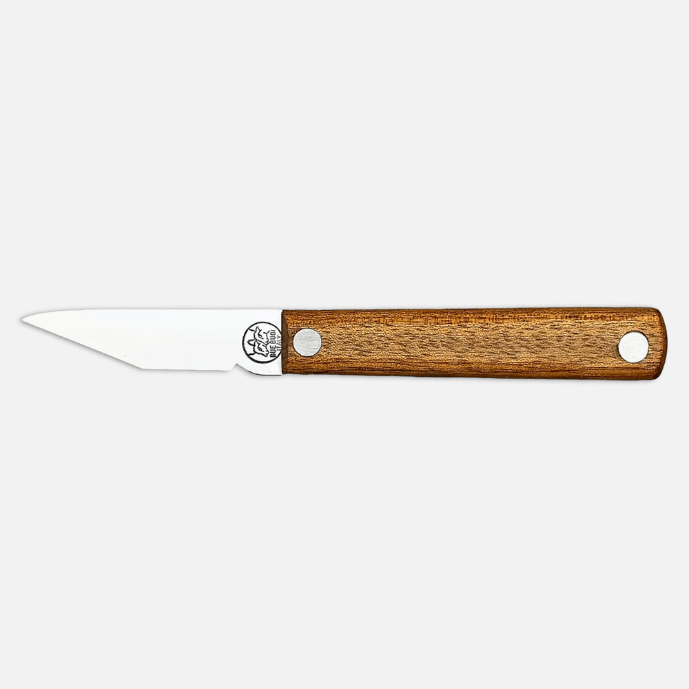 227L FX - Cuchillo de injerto de hoja fija con mango de madera y hoja de acero al carbono