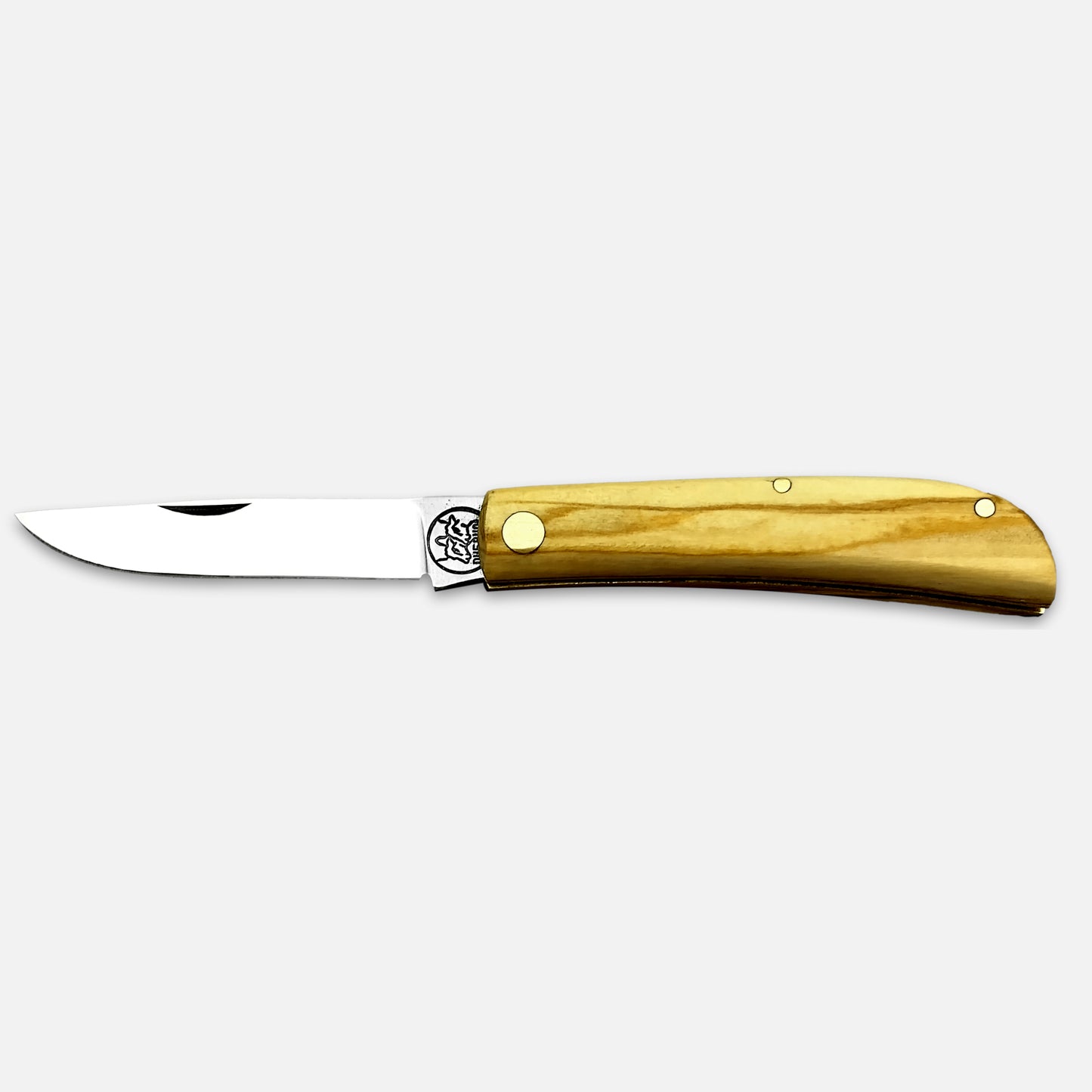 
                  
                    Navaja plegable de bolsillo 230 de acero al carbono Böhler K720 - mango de madera de olivo
                  
                