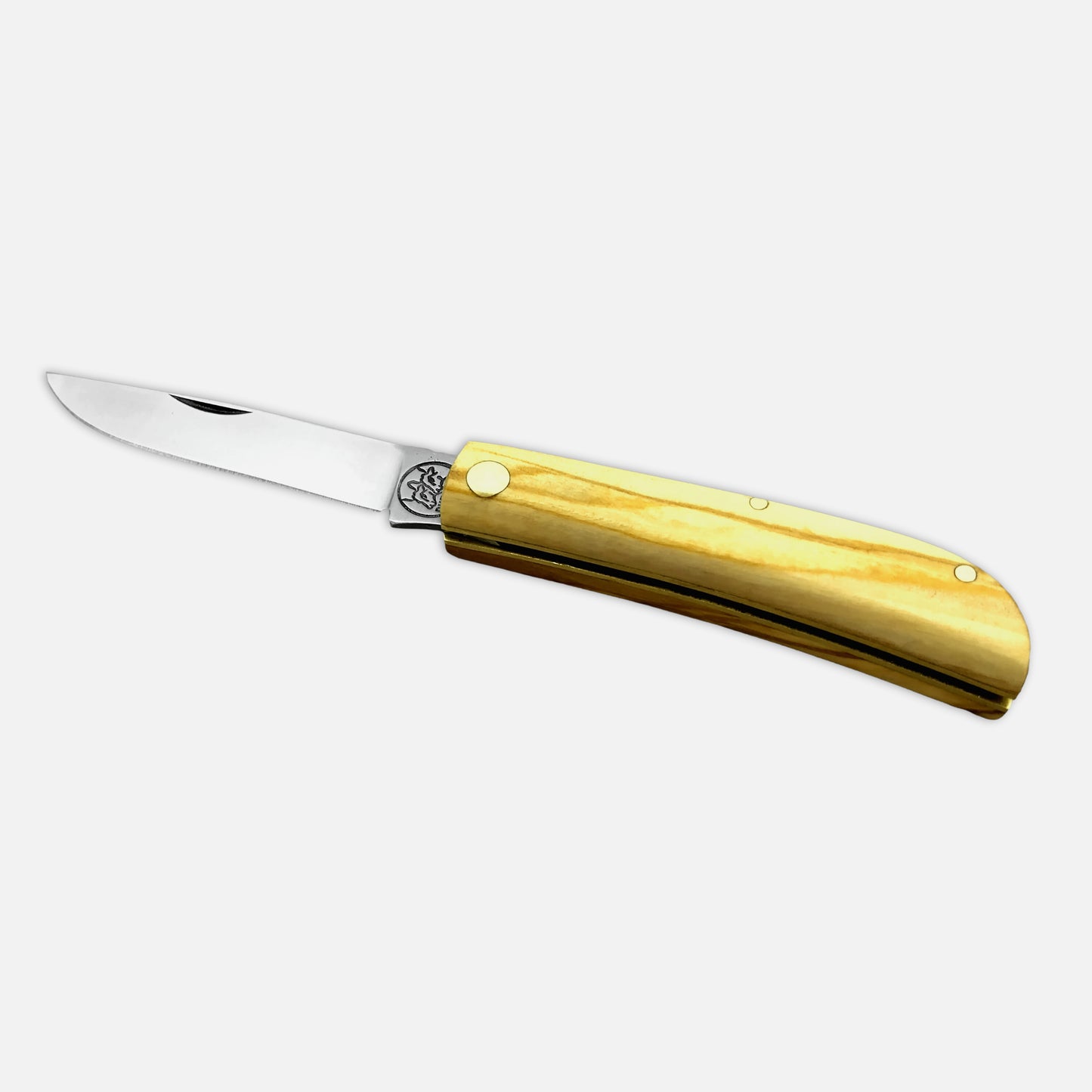 
                  
                    Navaja plegable de bolsillo 230 de acero al carbono Böhler K720 - mango de madera de olivo
                  
                