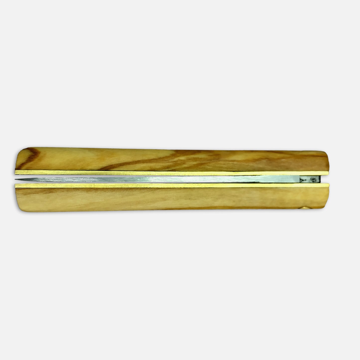 
                  
                    Navaja plegable de bolsillo 230 de acero al carbono Böhler K720 - mango de madera de olivo
                  
                