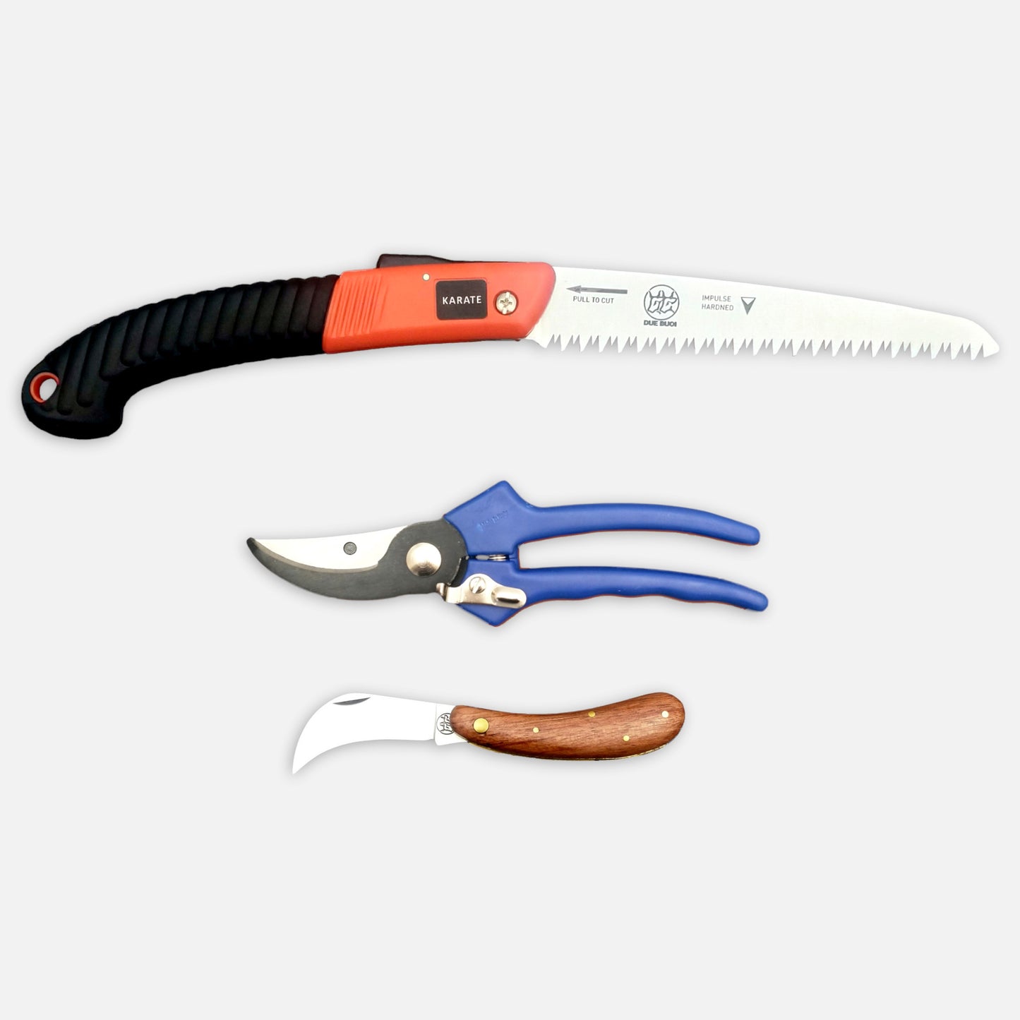 
                  
                    KIT TIJERAS PARA VIÑA MANGO EN PLASTICO 149/22 & PLEGABLE SERRUCHO PARA Potar RS180/18 & NAVAJA PICO DE LORO 251L
                  
                