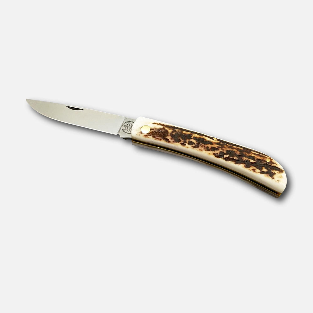 
                  
                    Cuchillo de bolsillo plegable 231 en acero inoxidable Böhler N690 - mango de cuerno de ciervo
                  
                