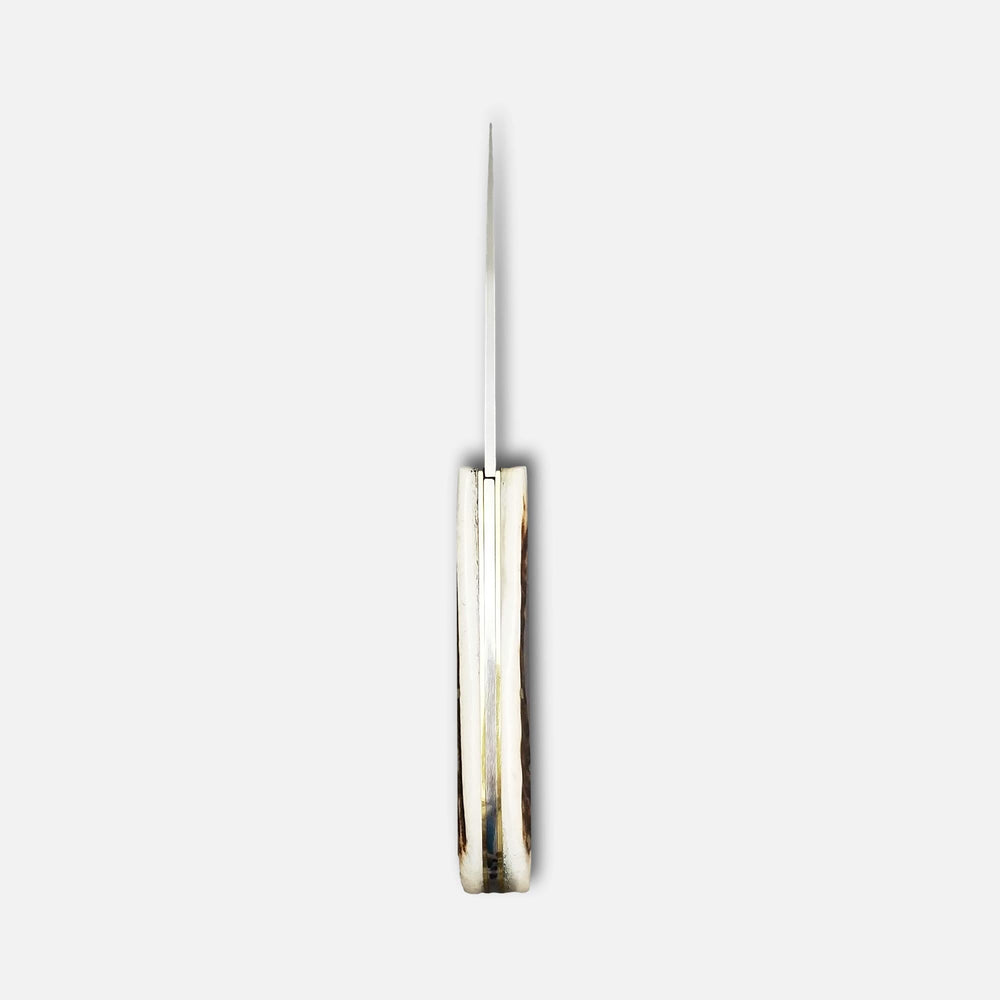 
                  
                    Cuchillo de bolsillo plegable 231 en acero inoxidable Böhler N690 - mango de cuerno de ciervo
                  
                