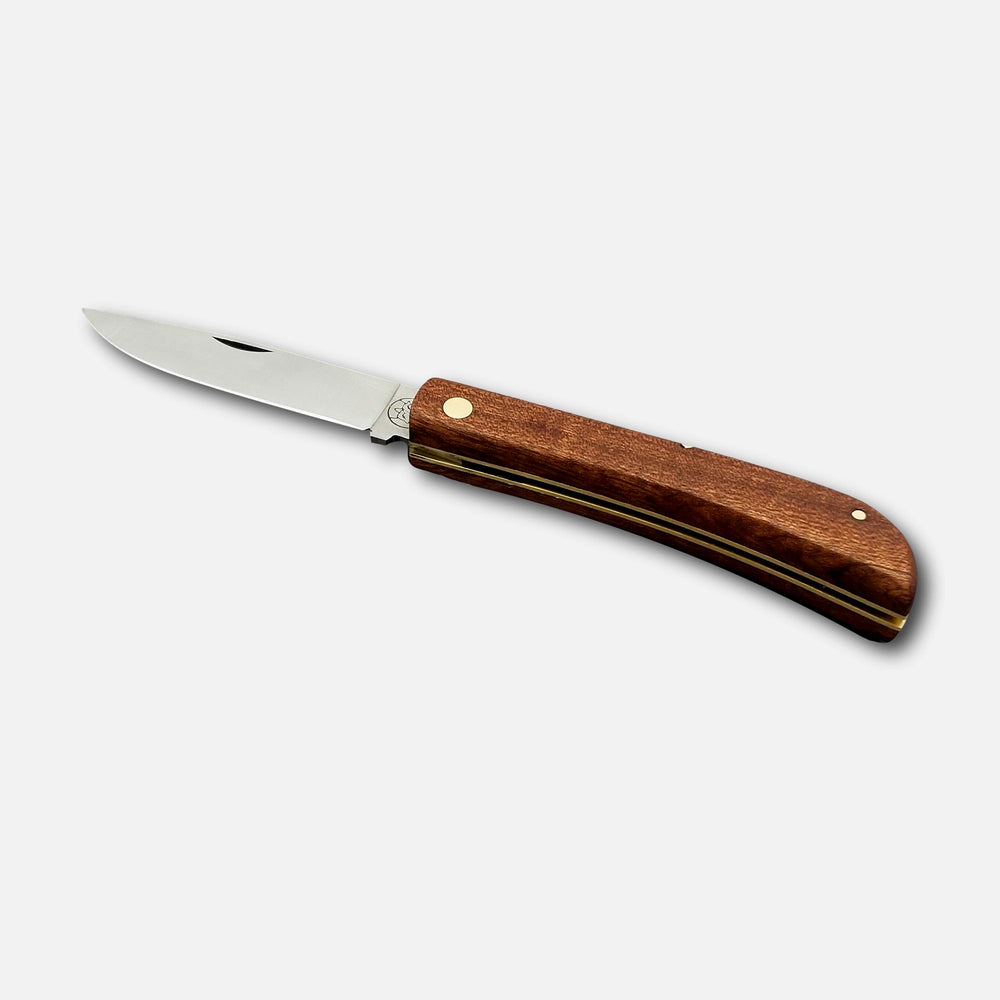 FOLDING POCKET KNIFE 231 IN STAINLESS STEEL Böhler N690 - MAHOGANY